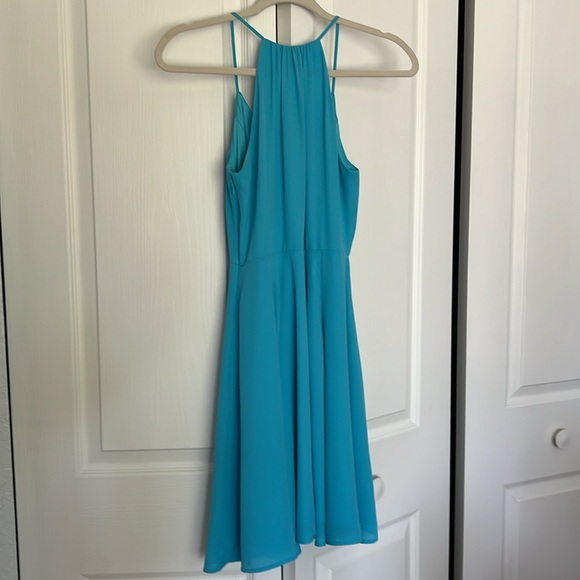 Express blue flowy dress size 0 - Picture 6 of 6